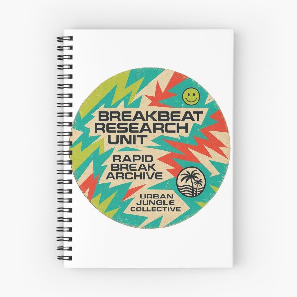 Item preview, Breakbeat Research Unit Sticker – Colorful Jungle Breaks Archive Logo designed and sold by |TRSSHOP|.