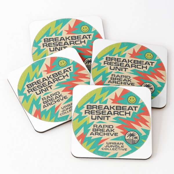 Item preview, Breakbeat Research Unit Sticker – Colorful Jungle Breaks Archive Logo designed and sold by |TRSSHOP|.