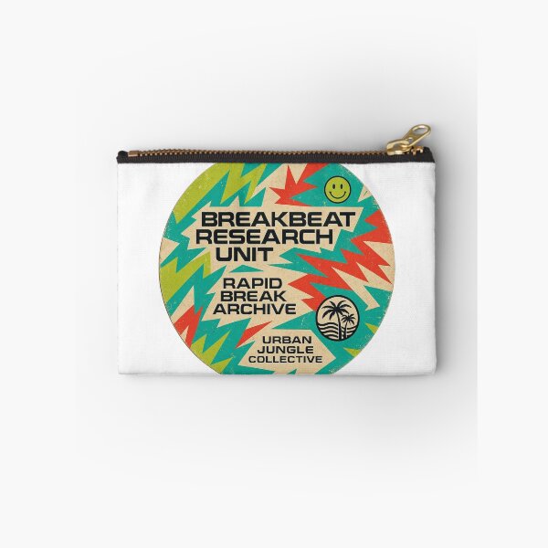 Item preview, Breakbeat Research Unit Sticker – Colorful Jungle Breaks Archive Logo designed and sold by |TRSSHOP|.