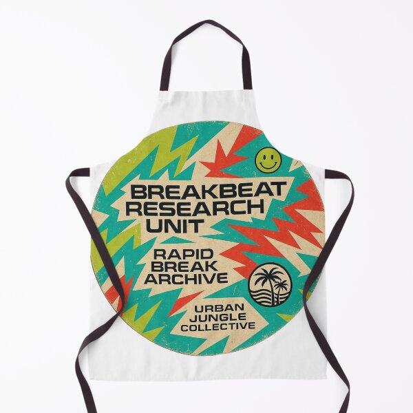 Item preview, Breakbeat Research Unit Sticker – Colorful Jungle Breaks Archive Logo designed and sold by |TRSSHOP|.