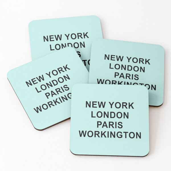 Item preview, New York, London, Paris, Workington designed and sold by Jeallan Designs.