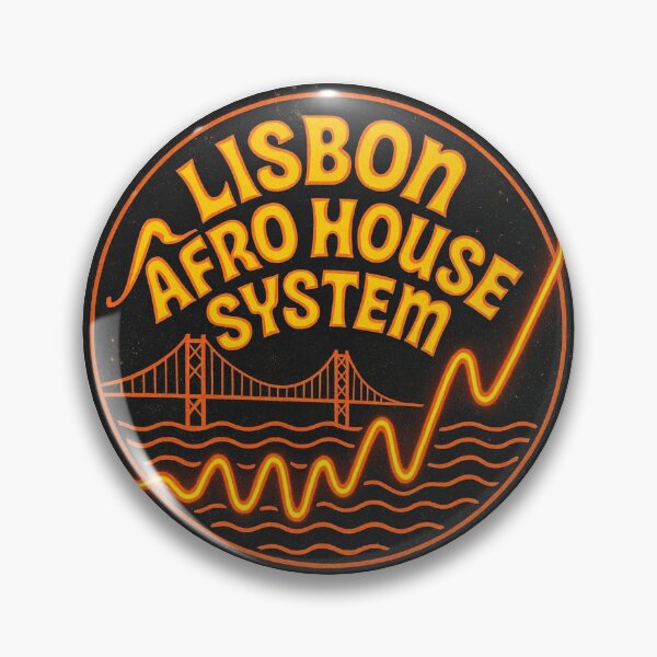 Item preview, Lisbon Afro House System Sticker – Warm Orange Rhythmic Music Emblem designed and sold by |TRSSHOP|.