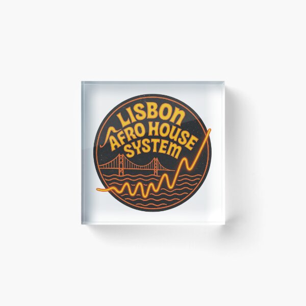 Item preview, Lisbon Afro House System Sticker – Warm Orange Rhythmic Music Emblem designed and sold by |TRSSHOP|.