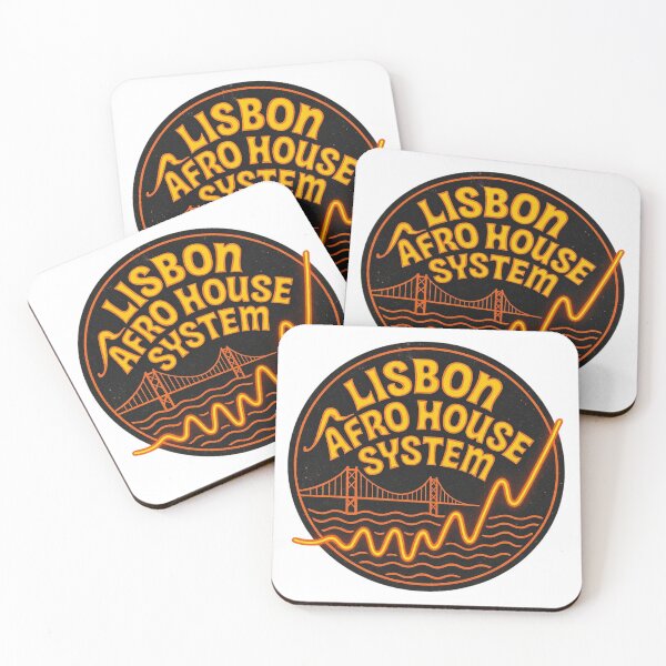 Item preview, Lisbon Afro House System Sticker – Warm Orange Rhythmic Music Emblem designed and sold by |TRSSHOP|.