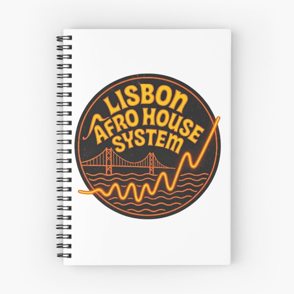 Item preview, Lisbon Afro House System Sticker – Warm Orange Rhythmic Music Emblem designed and sold by |TRSSHOP|.