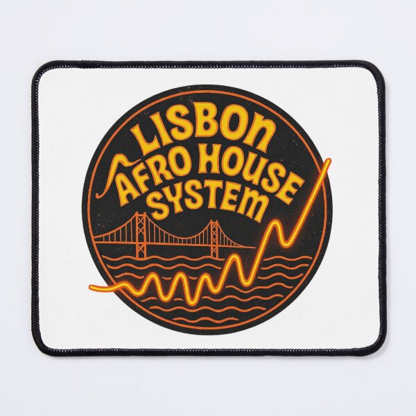 Item preview, Lisbon Afro House System Sticker – Warm Orange Rhythmic Music Emblem designed and sold by |TRSSHOP|.