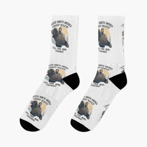 Item preview, Slaying the biggest beaver, tell your mom thanks! designed and sold by NicMacTees.