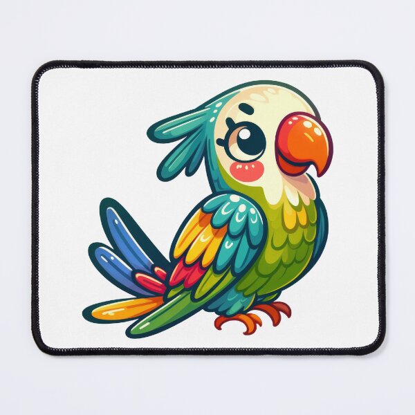 Item preview, Cute Rainbow Parakeet Sticker – Colorful Kawaii Tropical Bird Art designed and sold by LunaPixelStudio.