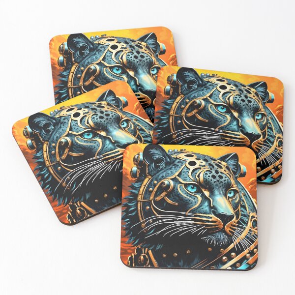 Item preview, Steampunk Black Jaguar, Ai Generated Art  designed and sold by ACC .