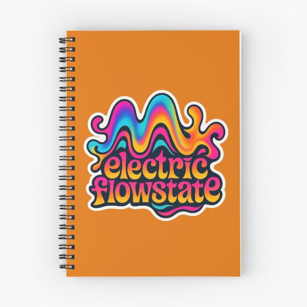 Item preview, Electric Flowstate Sticker – Psychedelic Rainbow Fluid Typography designed and sold by |TRSSHOP|.