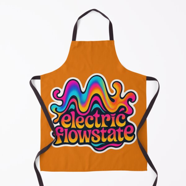 Item preview, Electric Flowstate Sticker – Psychedelic Rainbow Fluid Typography designed and sold by |TRSSHOP|.