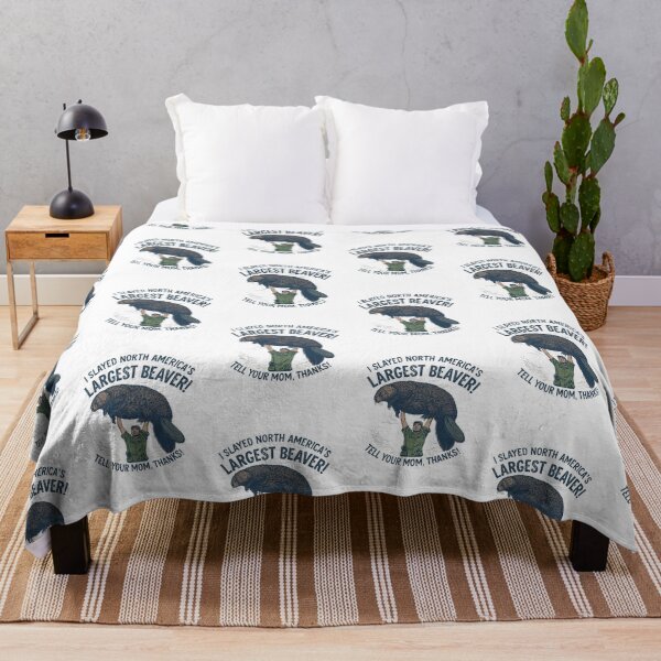 Item preview, Slaying the biggest beaver, tell your mom thanks! designed and sold by NicMacTees.