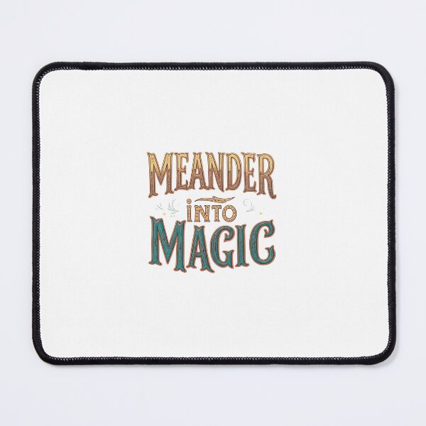 Item preview, Meander Into Magic – Whimsical Typography Art designed and sold by BABUSHOP5.