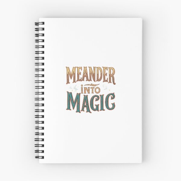 Item preview, Meander Into Magic – Whimsical Typography Art designed and sold by BABUSHOP5.