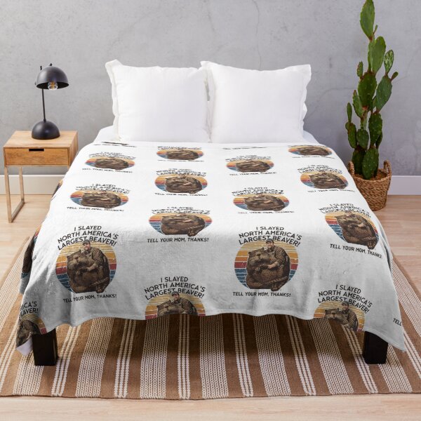 Item preview, Slaying the biggest beaver, tell your mom thanks! designed and sold by NicMacTees.