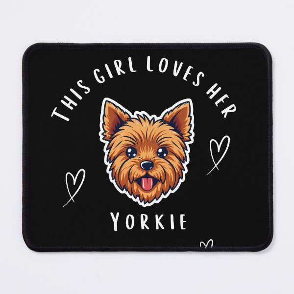 Item preview, This Girl Loves Her Yorkie designed and sold by AndysTeeShop.