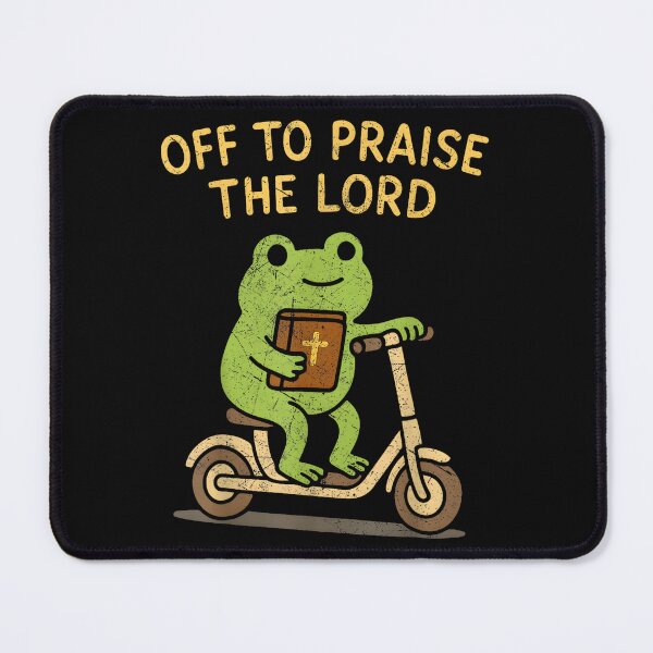 Item preview, Off To Praise The Lord Frog Riding Scooter designed and sold by khdmalakarak.