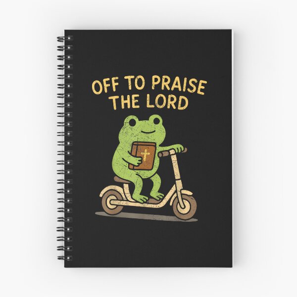 Item preview, Off To Praise The Lord Frog Riding Scooter designed and sold by khdmalakarak.