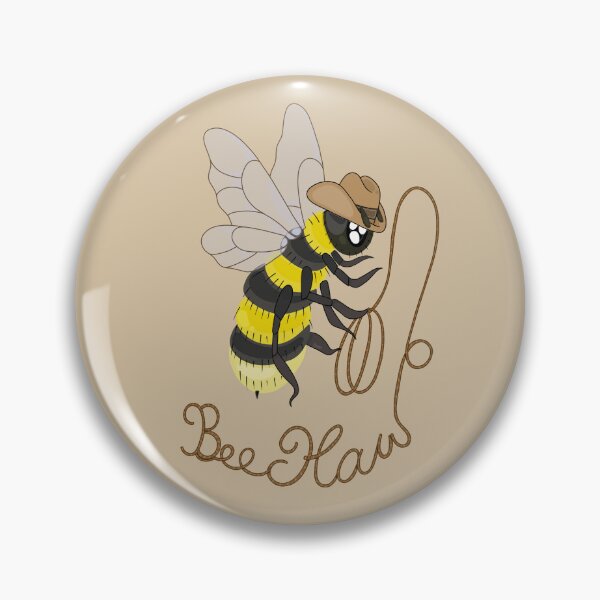 Item preview, Cowboy Bee Sticker designed and sold by LittleRockArt.