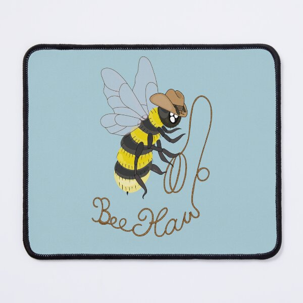 Item preview, Cowboy Bee Sticker designed and sold by LittleRockArt.