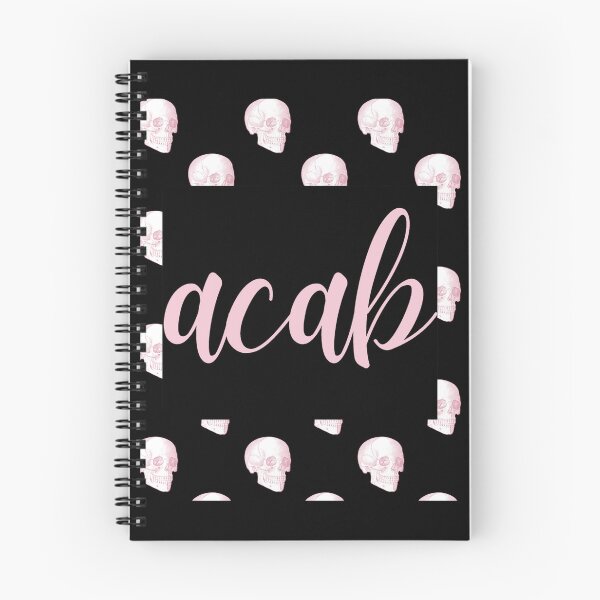 Item preview, ACAB Pink & Black skulls  designed and sold by Luxe Cybertrash.