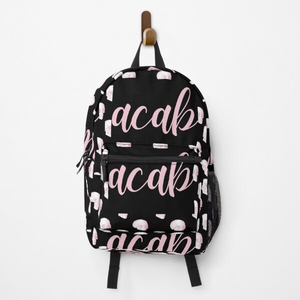 Item preview, ACAB Pink & Black skulls  designed and sold by Luxe Cybertrash.