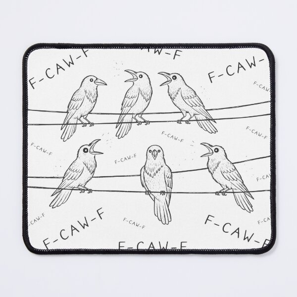 Item preview, Vintage Crows on Power Lines – Funny F-CAW-F designed and sold by ArtsMichalShop.