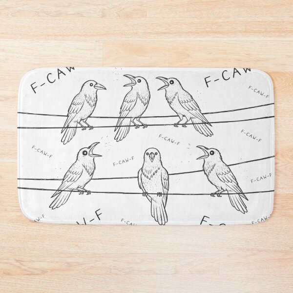 Item preview, Vintage Crows on Power Lines – Funny F-CAW-F designed and sold by ArtsMichalShop.