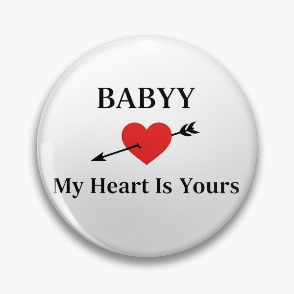 Item preview, BABYY My Heart Is Yours | Romantic Valentine Cupid's Arrow Heart  designed and sold by Aileen404.