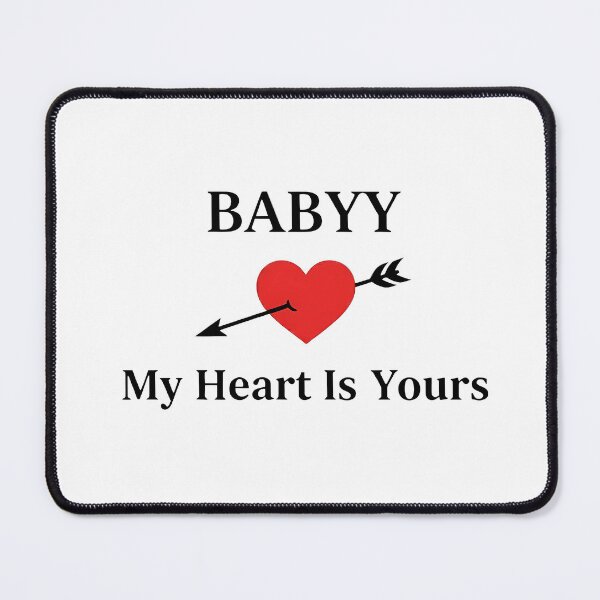Item preview, BABYY My Heart Is Yours | Romantic Valentine Cupid's Arrow Heart designed and sold by Aileen404.
