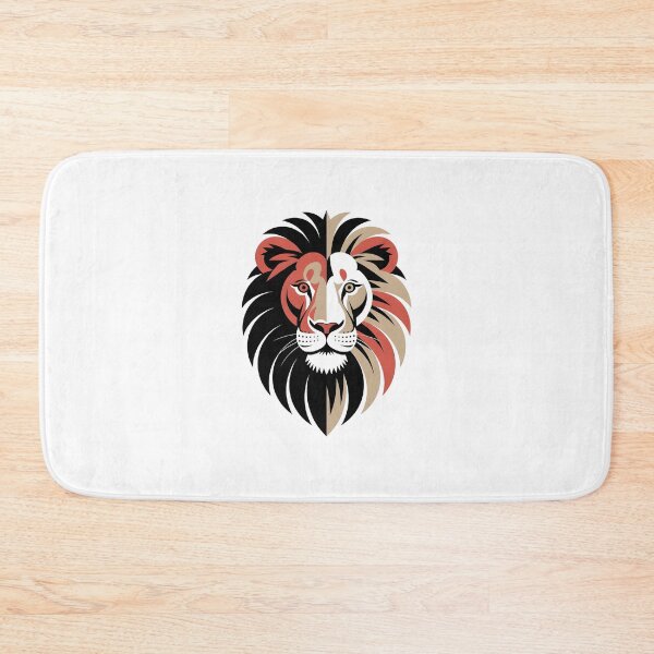 Item preview, Geometric Lion Art Deco Print designed and sold by Selirnoop.