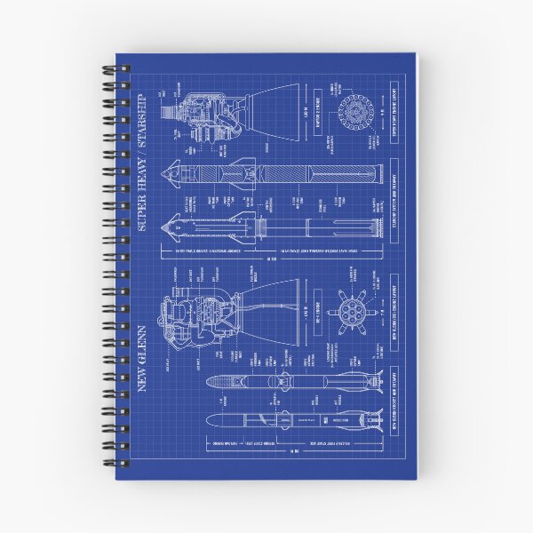 Item preview, New Glenn vs Super Heavy / Starship (Blueprint) designed and sold by BGALAXY.