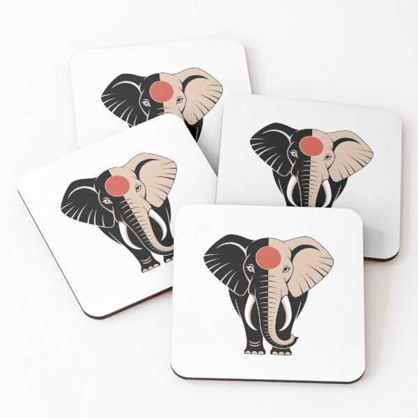Item preview, Geometric Elephant Art Deco Print designed and sold by Selirnoop.
