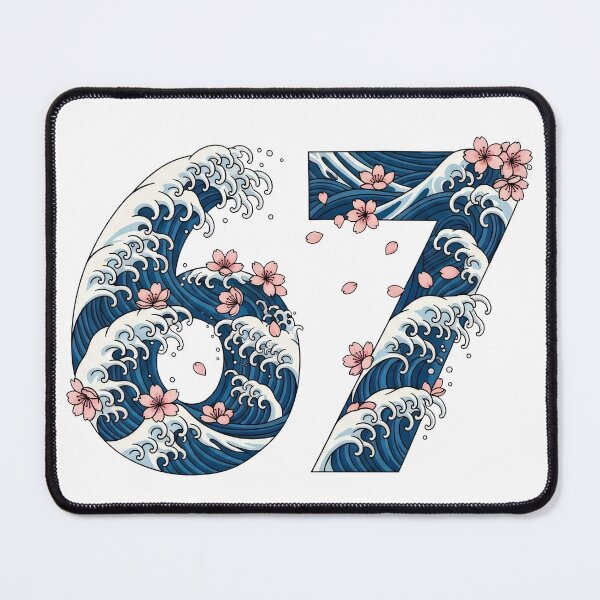 Item preview, Japanese Waves and Sakura 67 Meme Girl designed and sold by ArtsMichalShop.