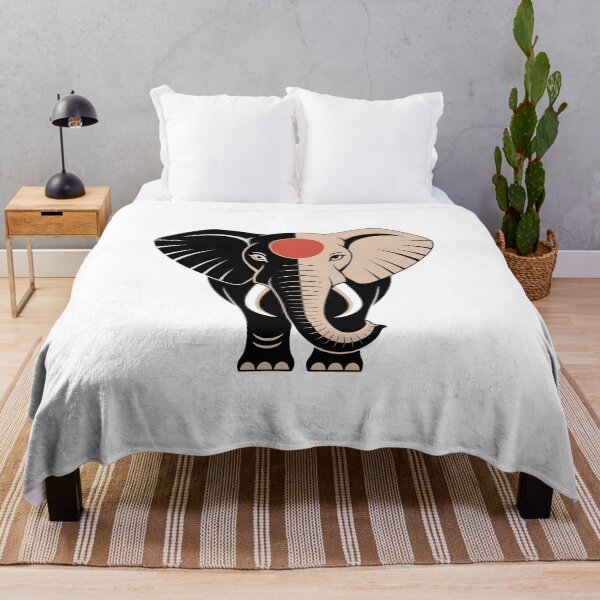 Item preview, Geometric Elephant Art Deco Print designed and sold by Selirnoop.
