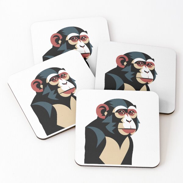 Item preview, Geometric Monkey Art Deco Print designed and sold by Selirnoop.