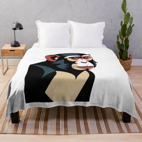 Item preview, Geometric Monkey Art Deco Print designed and sold by Selirnoop.