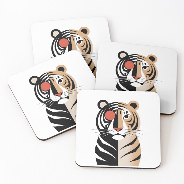 Item preview, Geometric Tiger Art Deco Print designed and sold by Selirnoop.