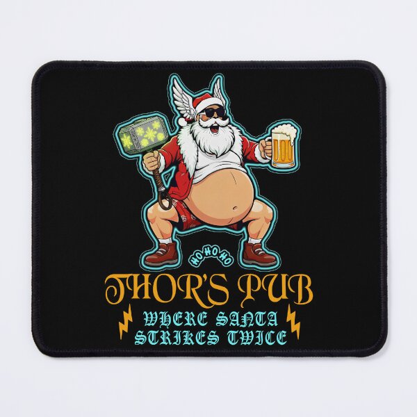 Item preview, Thor's Pub – Where Santa Strikes Twice designed and sold by ArtsMichalShop.