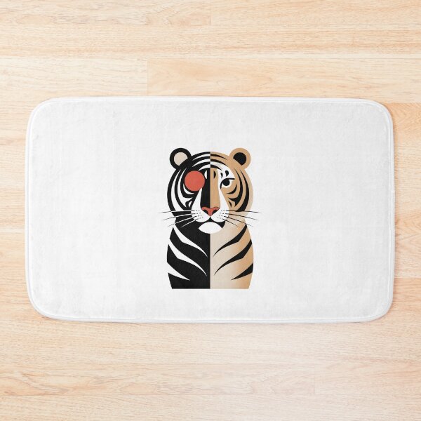 Item preview, Geometric Tiger Art Deco Print designed and sold by Selirnoop.