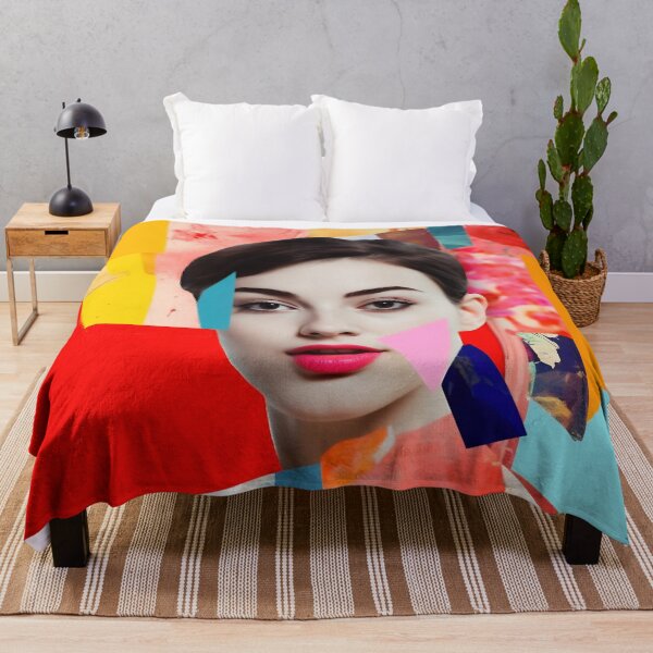 Item preview, Popup poster with woman portrait. Colorful digital art designed and sold by anytka.