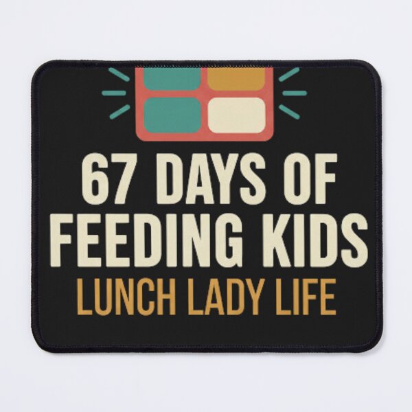 Item preview, Retro 67 Days of Feeding Kids Lunch Lady Cafeteria Worker, School Staff Appreciation Gift, End of Year Lunch Hero Graphic Tee designed and sold by MarylaInvest.