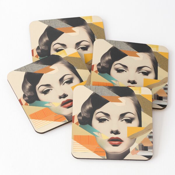 Item preview, Popup poster with woman portrait. Colorful digital art designed and sold by anytka.