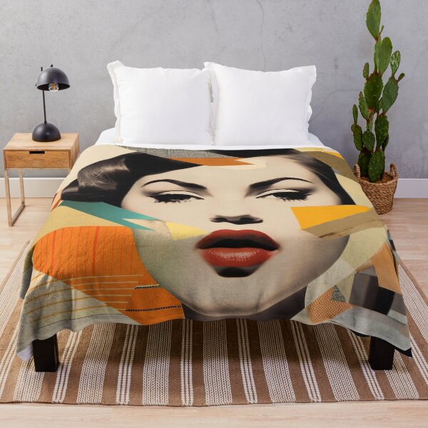 Item preview, Popup poster with woman portrait. Colorful digital art designed and sold by anytka.