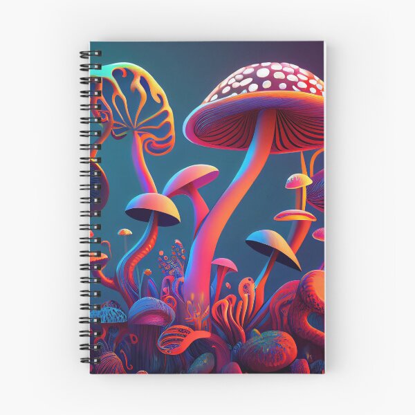 Item preview, Magic mushrooms. Psychedelic hallucination. Vibrant illustration. 60s 70s hippie colorful art designed and sold by anytka.