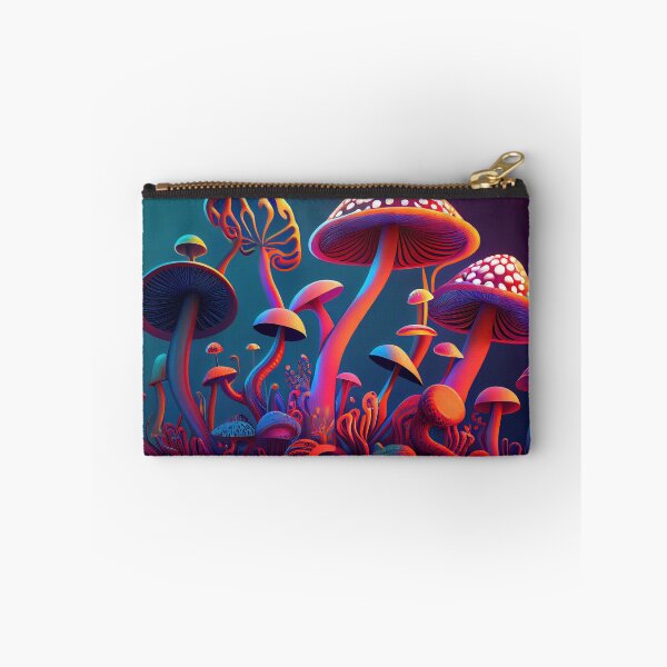 Item preview, Magic mushrooms. Psychedelic hallucination. Vibrant illustration. 60s 70s hippie colorful art designed and sold by anytka.