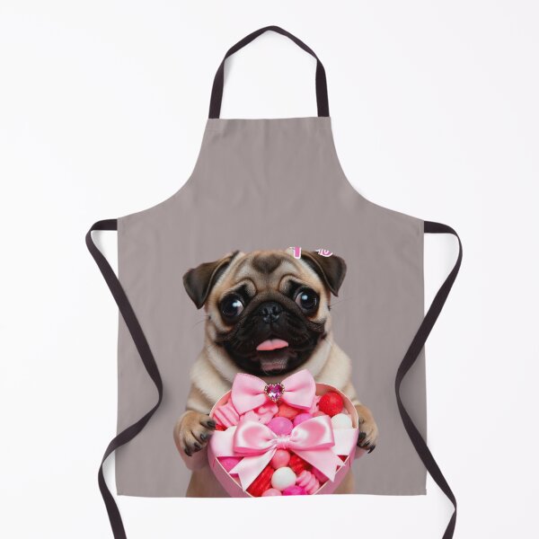 Item preview, Cute Pug Holding Valentine Candy Box Sweet Dog Gift designed and sold by GrumpySableye.