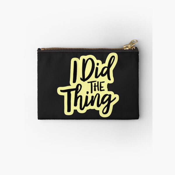Item preview, I Did The Thing Funny Sticker - Minimalist Motivational Quote - Hand Lettering Achievement Decal designed and sold by arceeddesign.