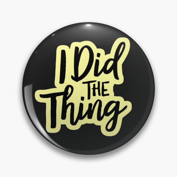 Item preview, I Did The Thing Funny Sticker - Minimalist Motivational Quote - Hand Lettering Achievement Decal designed and sold by arceeddesign.