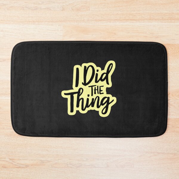 Item preview, I Did The Thing Funny Sticker - Minimalist Motivational Quote - Hand Lettering Achievement Decal designed and sold by arceeddesign.